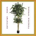 Nearly Natural 6 Double Ball Ficus Silk Tree Green 5268 Dimensions 6 