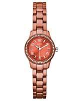 GUESS Watch, Womens Color Pop Coral Aluminum Bracelet 26mm U90039L4
