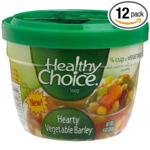   Hearty Vegetable Barley Soup, 14 Ounce Microwavable Cups (Pack of 12