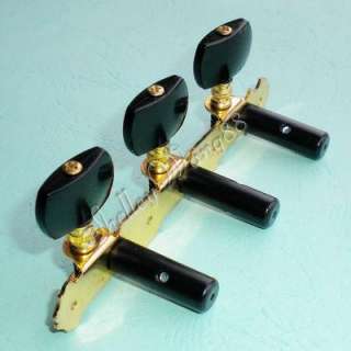 Classical Guitar Tuning Peg Machine Head Tuners Gold Black Set Alice 