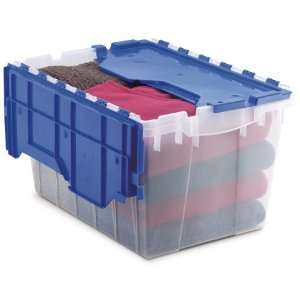 Akro Mils 66486 CLDBL 12 Gallon Plastic Storage KeepBox with Attached 