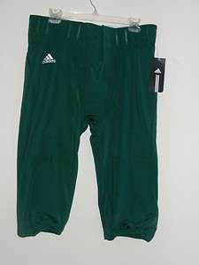New Mens ADIDAS green stock FOOTBALL pants with pockets for pads 2XL 
