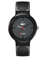 Lacoste Watch, Black and Gray Silicone Strap 2010525