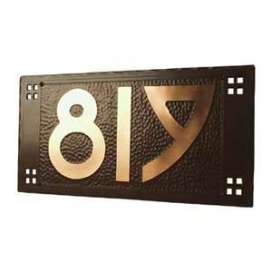  Pacific Style 3# Copper Craftsman Address Plaque
