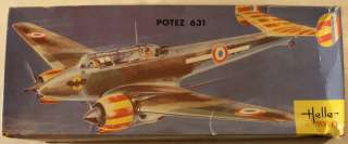 France Potez 631 Twin Engine Fighter, 1/72 Airplane Model Kit  