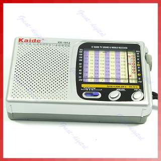 Portable TV FM AM Pocket Radio Receiver DC 3V 300mA New  
