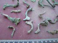 LOT of 24 UNCLEANED ANCIENT ROMAN FIBULAE FIBULA 5125  