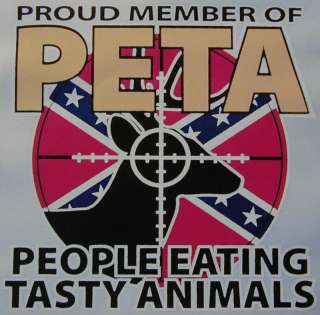 DIXIE PETA PEOPLE EATING TASTY ANIMALS REBEL SHIRT  