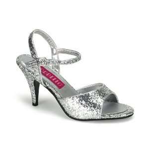    KITTEN 35G, 3 Heel Glitter Ankle Strap Sandal 