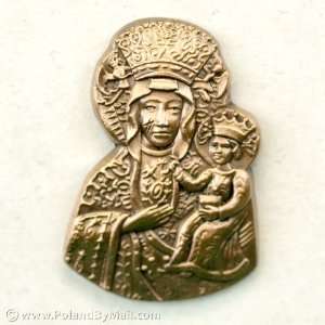  Antique Gold Lapel Pin   Our Lady of Czestochowa Patio 