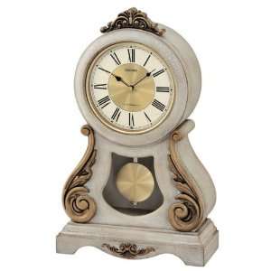  Seiko Antique Finish Wood Case Mantel Clock   QXW220BLH 