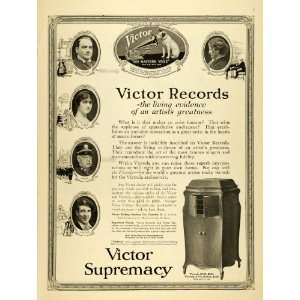  1918 Ad Victor Victrola XVII Antique Record Player Phonograph 