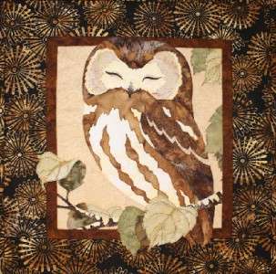  The Cutest Owl Toni Whitney Bird Fusible Applique Quilt Pattern  