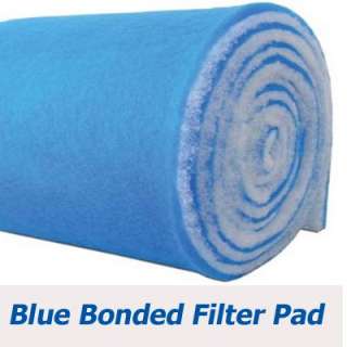 BLUE BONDED Aquarium Pond Filter Pads 24 x 36 x 1/2  