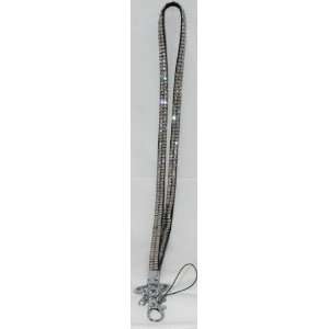  Rhodium Rhinestone Lanyard / ID Holder  Perfect Nurse Appreciation 