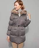    Nine West Coat, Down Puffer with Faux Fur Collar customer 