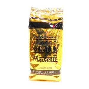 Caffe Musetti 100% Arabica Coffee Beans 2.2 lbs  Grocery 