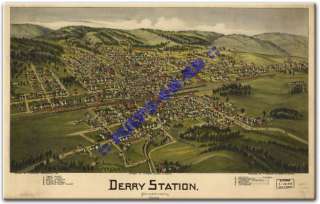 1900 DERRY PENNSYLVANIA Westmoreland County PA MAP CD  