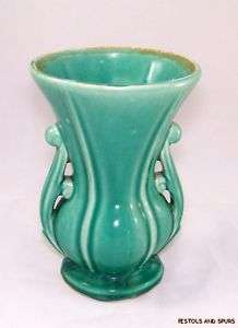 Vintage McCoy Tall Vase Mc Coy Art Pottery USA Art Deco  