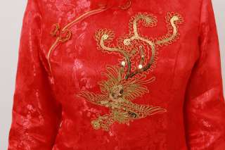 The traditional Chinese womens wedding dress/cheongsam/dress  