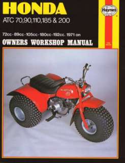 atv atc Honda ATC70 90 110 185 200 Haynes Repair Manual  