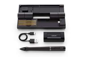 Inkling Components  pen, receiver, USB cable, charging / storage case 
