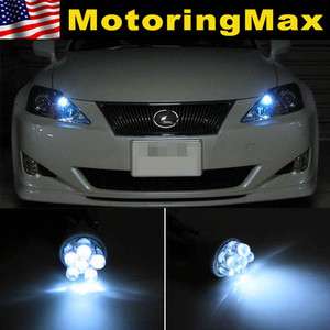 HID Matching White 168 2825 LED bulbs parking light #01  