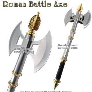 Double Edge Two Tone Roman Battle Axe w/ Plaq Sharp  