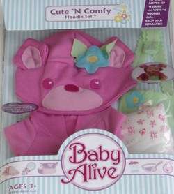 Baby Alive Doll Clothes Set Diapers Hoodie  