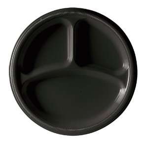 Solo YP15CBLK Dinner Plate 10 Solid plastic Black (500 Pack)  