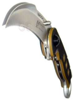 Karambit Knife Techno Martial Arts Style Rugged Pocket Folder Hawkbill 