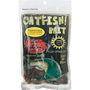 Eagle Claw Tackle Nitro Catfish Bait Whupass & Blood (Cheese) 8oz bag 