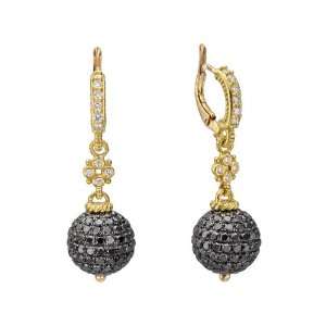    Judith Ripka PavÃ© Black Diamond Ball Drop Earrings Jewelry
