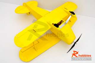 4ch rc ep balsa wood built scale bi wing pitts model number rcpl81006 