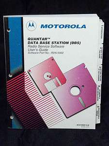 Motorola Quantar Data Base Station Radio Service Software User Guide 