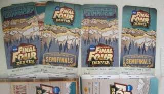   Final Four Basketball Tickets 4/03/12 & Denver Semi & Finals  