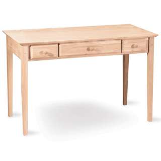 Classic Computer Desk Furniture Unfinished Solid Para Wood  