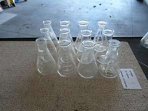 Chem Lab beakers 125 ml one dozen used beakers  
