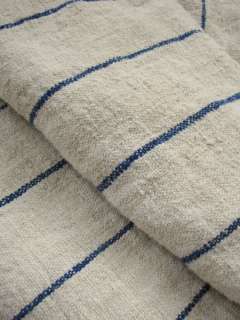 Antique Comforter Duvet cover hemp organic linen blue  