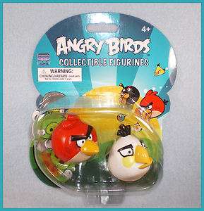 ANGRY BIRDS Red and White Bird Collectible Figurines New in Package #2 