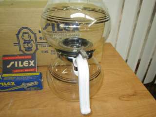 VINTAGE MID CENTURY SILEX DOUBLE GLASS BOWL COFFEE MAKER POT  