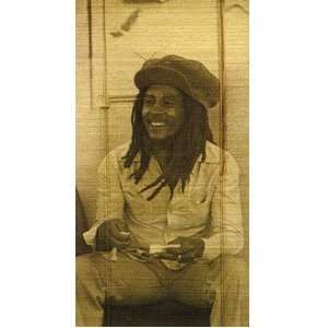 Bob Marley Rasta Reggae Concert Bamboo Window Roll Shade Blind Curtain 