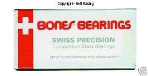 Bones Super Swiss 6 ball Speed Skate Bearings   Qty 20  