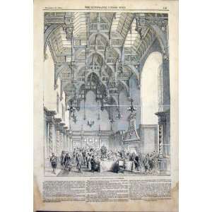  Burghley Banquet Hall Lodges Queen Albert Print 1844