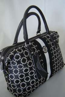 Nwt $75 Authentic Tommy Hilfiger Womens Purse Bag Bowler Black  