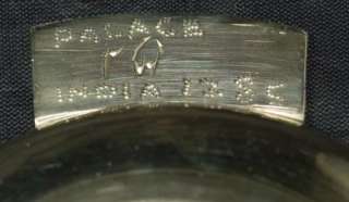 Older Engraved Brass Ashtray From India Floral Pattern  