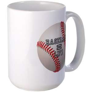  Large Mug Coffee Drink Cup Baseball Equals Life 