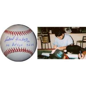   Sanchez Signed Baseball w/No Hitter Inscription 