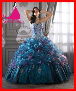 Wedding Dresses Quinceanera Prom Queen Debutante Ball Gown Birthday 