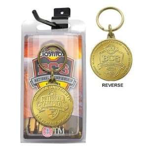  2010 BCS Champions Auburn Tigers Bronze Coin Keychain 